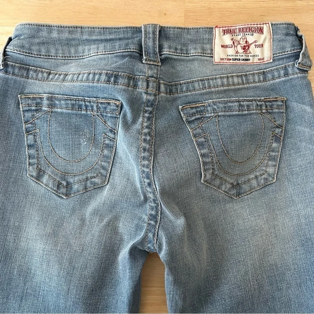 True Religion Super Skinny Stretch Jeans/Size 28 - Picture 5 of 12